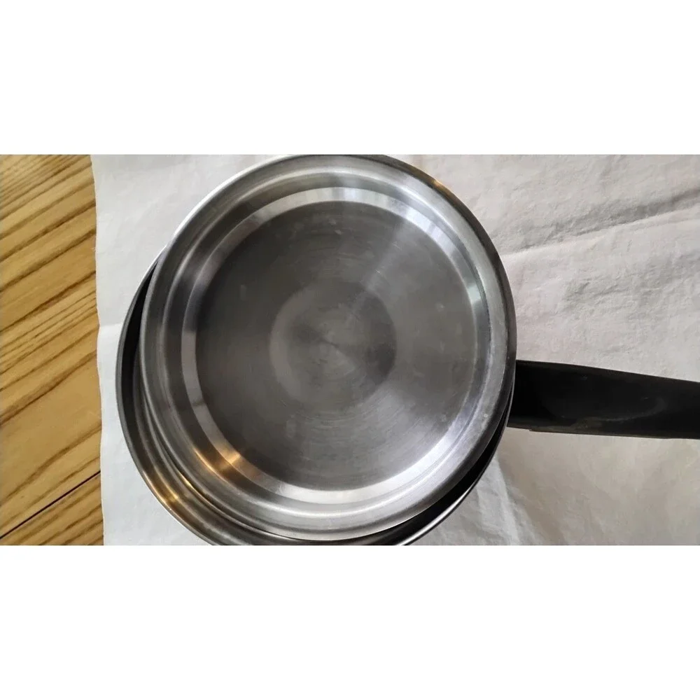 Lustre Craft VTG 1 Qt Sauce Fry Pan Skillet 18-8 Stainless Steel 3 Ply 7
